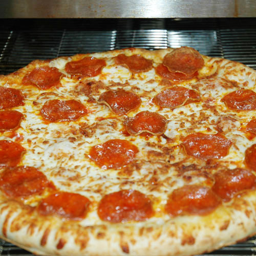 Close Up Pepperoni Pizza
